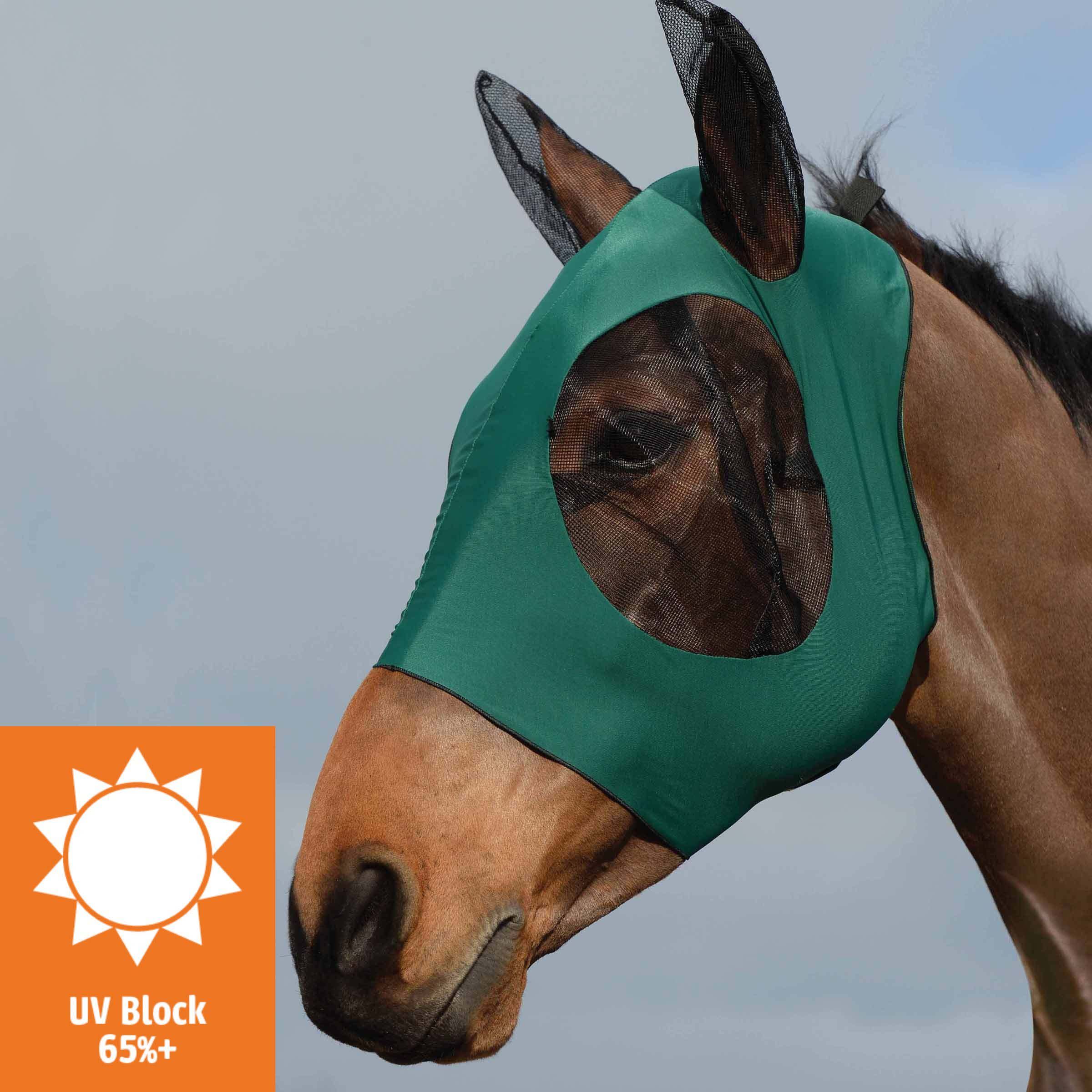Buy The Weatherbeeta Hunter/Black Deluxe Stretch Bug Eye Saver With Ears | Online For Equine - View #9